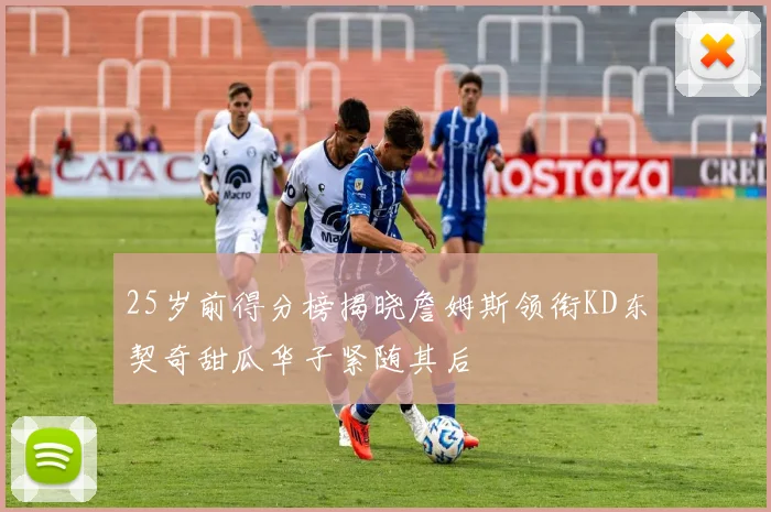 25岁前得分榜揭晓詹姆斯领衔KD东契奇甜瓜华子紧随其后